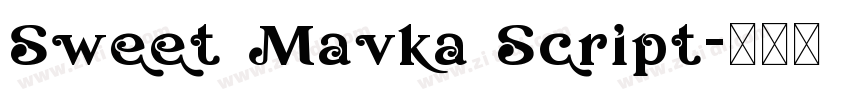 Sweet Mavka Script字体转换